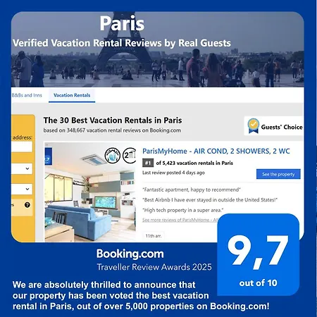 Apartament Parismyhome - Air Cond, 2 Showers, 2 Wc *